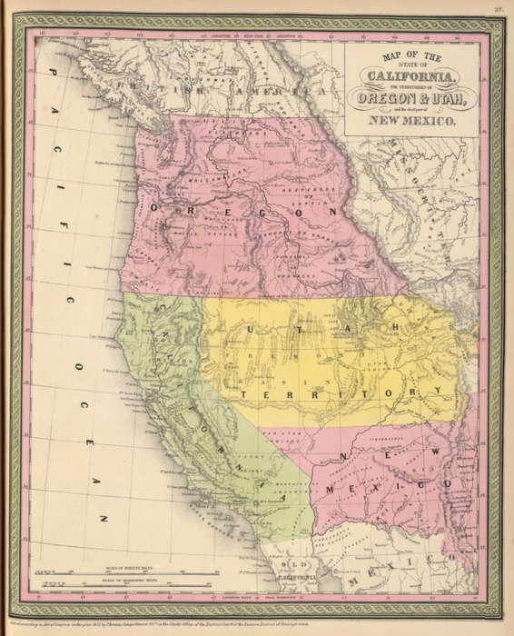 Ancient Herd, 1851 Map, by Shawn Kee, Navajo