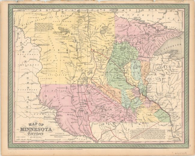 Bear Medicine, 1854 Minnesota Territory Map, by James 'Bud' Day