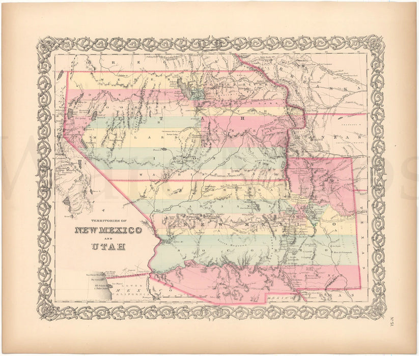 Tearing Up the Territories on a Modified Indian, 1856 Map, by Julia Arriola