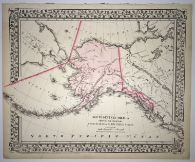 Dancing Away Darkness, 1872 map of Alaska Territory, Jennifer Angaiak Wood, Yup'ik