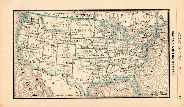 Bring Home the Bacon, 1888 Map, by Dolores Purdy