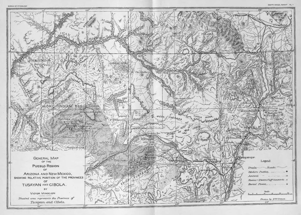 łį́į́ʼ (Horses) 1896 Map,by Shawn Kee, Navajo