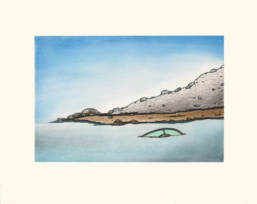 Cape Dorset 2020 Print, Shoreline Mystery, Nicotye Samayualie