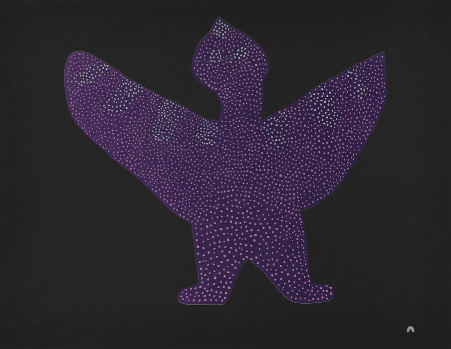 Cape Dorset 2020 Print, Sparkling Bird, Saimaiyu Akesuk