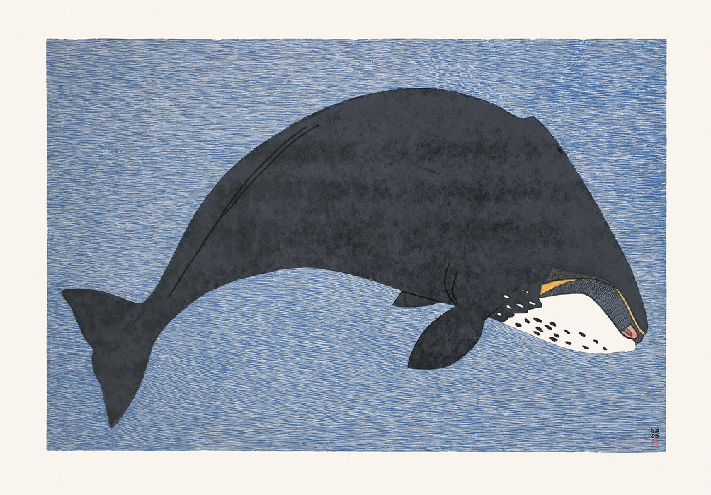 Cape Dorset 2020 Print, Massive Bowhead, Pauojoungie Saggiak