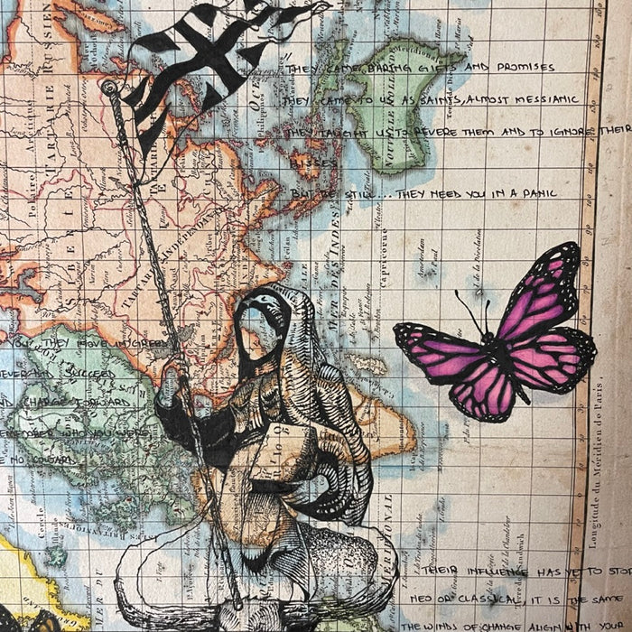 Saints and Their Words, 1787 World Map, by Nathi Tembe