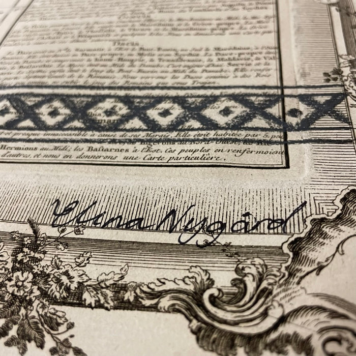 Line of Reindeer, 1756 Map, by Elina Nygard