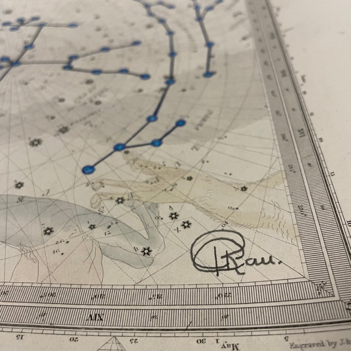 Zugubau Mabaig (Star Man), 1847 Celestial Map, by Tommy Pau