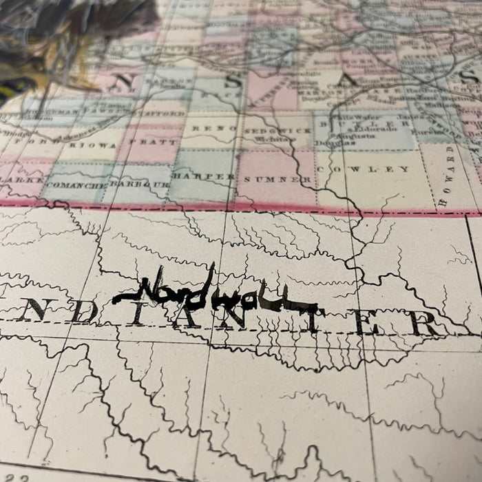Traditional Dancer II, 1872 Map, by Raymond Nordwall, Pawnee