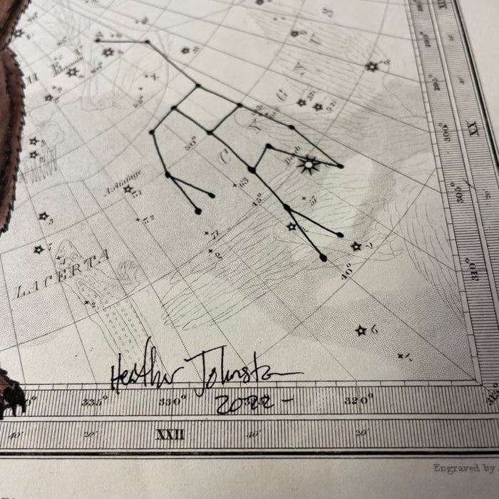 The Bear of the Sky, 1830 Celestial Map, by Heather Johnston Unanagan/Alutiiq