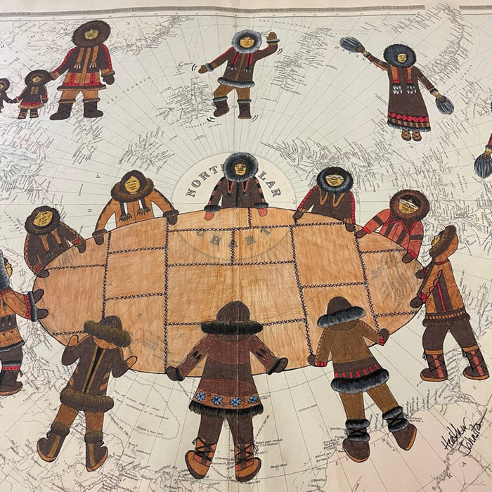 Blanket Toss,1886 Map, by Heather Johnston, Alutiiq