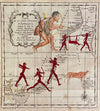 African Art on Antique Map