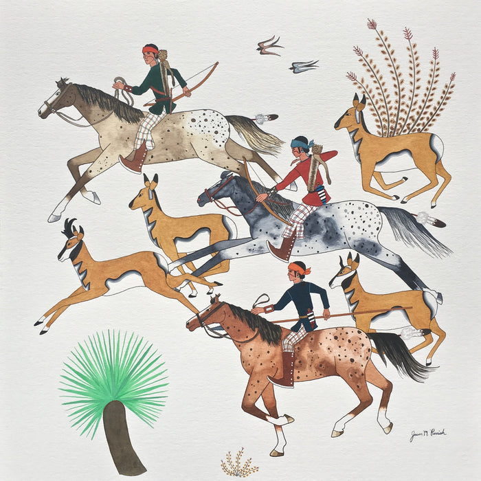 Antelope Hunt by Jason Parrish, SWAIA 2019 Poster Painting