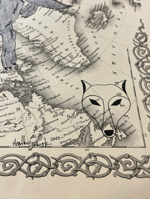 Brothers and Sisters, 1855 Map, by Heather Johnston