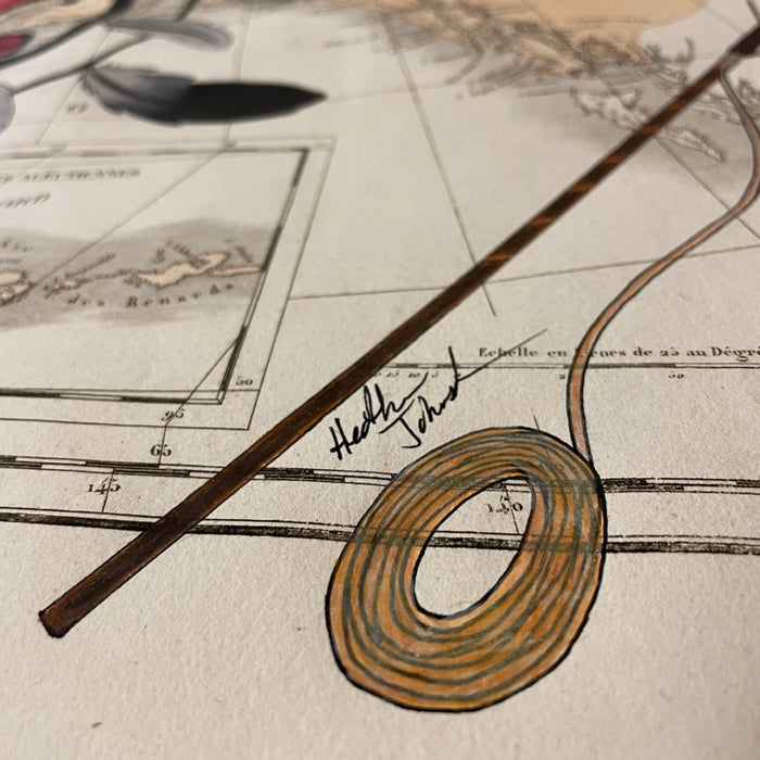 Duality, 1825 Alaska, Map, by Heather Johnston