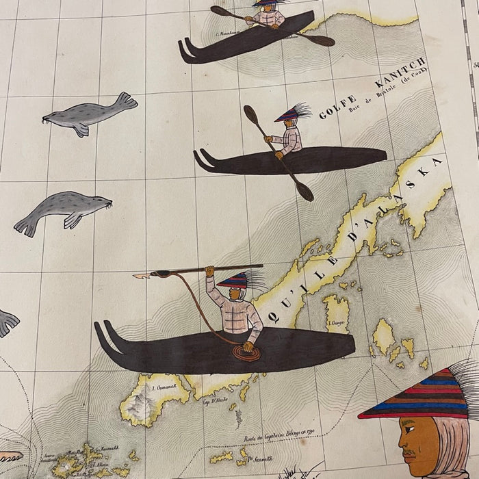 Isuqwiq pisuraa (Hunting Seals) II, 1827 Map, by, Heather Johnston