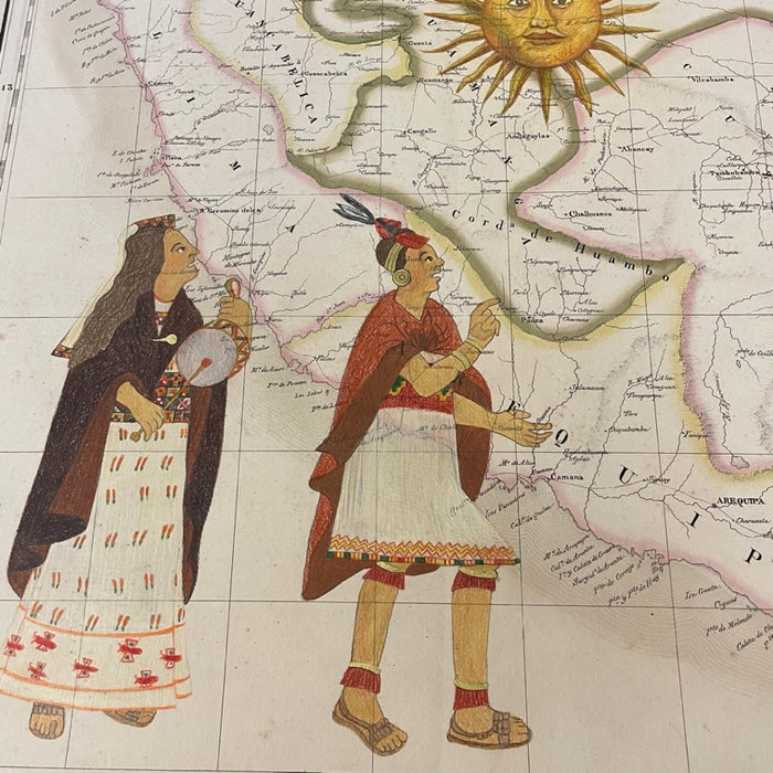 Apuchay Anti Huaca (Honoring the Sacred Huaca) 1827 Map, by Willian Mamani Loayza