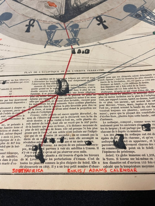 Tinkhanyeti Nesibhakabhaka (Stars and Sky), 1850 Celestial Map, by Khulekani Msweli
