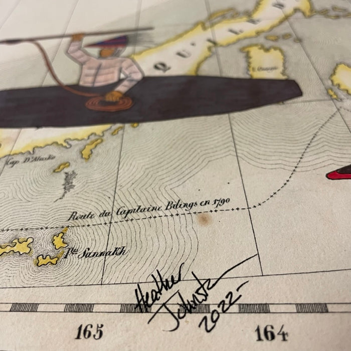 Isuqwiq pisuraa (Hunting Seals) II, 1827 Map, by, Heather Johnston