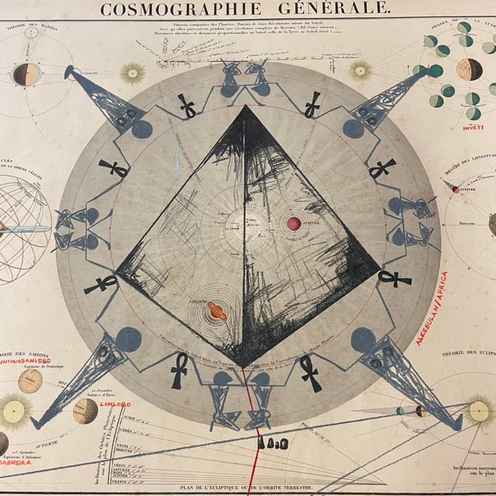 Tinkhanyeti Nesibhakabhaka (Stars and Sky), 1850 Celestial Map, by Khulekani Msweli