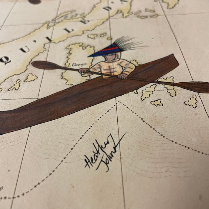 Bounty of the Sea, 1827 Map of SW Alaska, by Heather Johnston