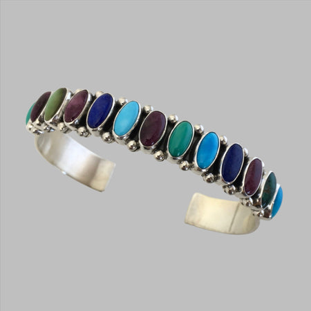 Slender Cuff Navajo Bracelet, by Dee Nez at Raven Makes Gallery