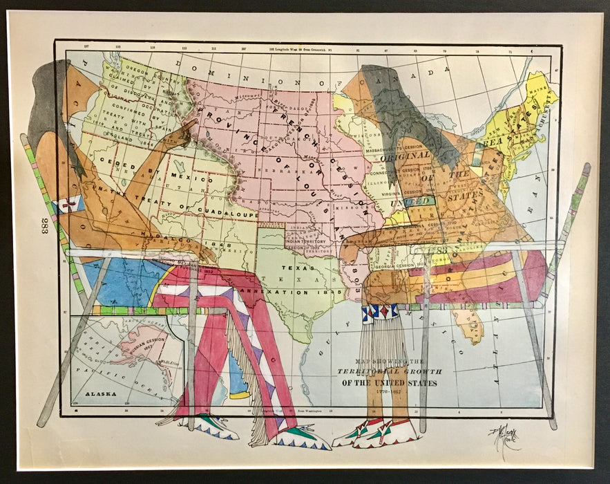 Something's Missing Here, 1887 Territorial Growth of the United States, by Dwayne Wilcox, Oglala Lakota