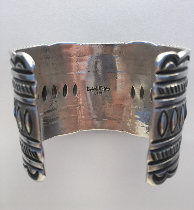 Pilot Mountain Turquoise and Sterling Bracelet, by Erick Begay