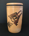 Hopi Polychrome Cylinder Pottery, by Fawn Navasie, natural clay pottery, Hopi, Arizona