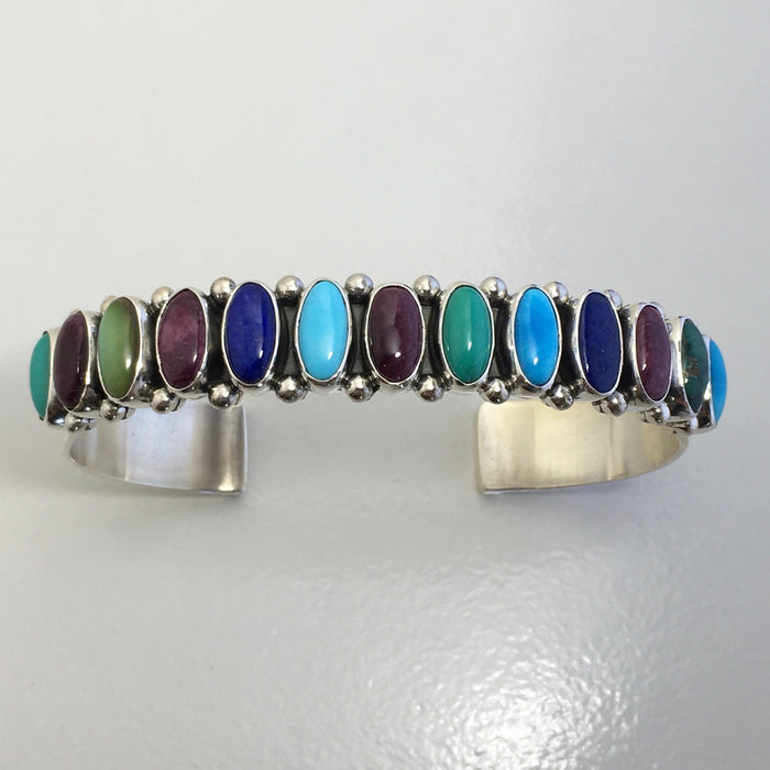Single Row Slender Cuff Bracelet, by Dee Nez