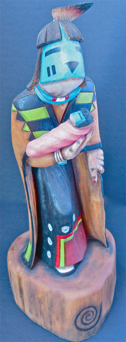 Hopi Hano Mana Kachina, by John Poleahla, Jr