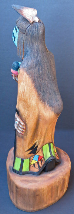 Hopi Hano Mana Kachina, by John Poleahla, Jr