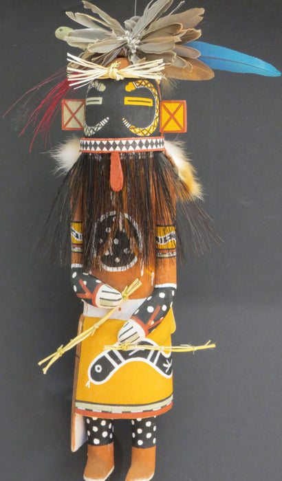 Snake Guard Hopi Kachina Doll, by Lenno Polingyumptewa