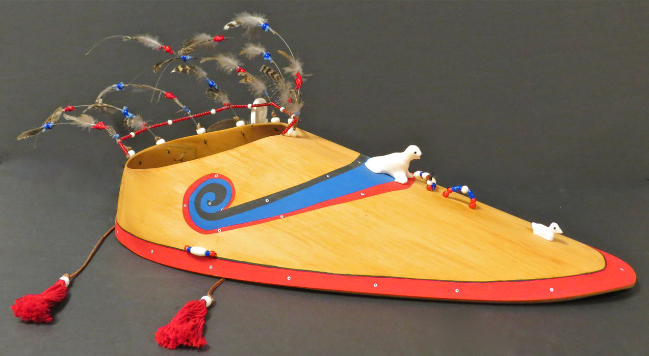 Traditional Aleut Bentwood Visor, by Peter Lind, Jr.