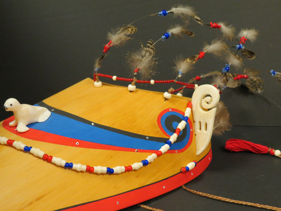 Traditional Aleut Bentwood Visor, by Peter Lind, Jr.