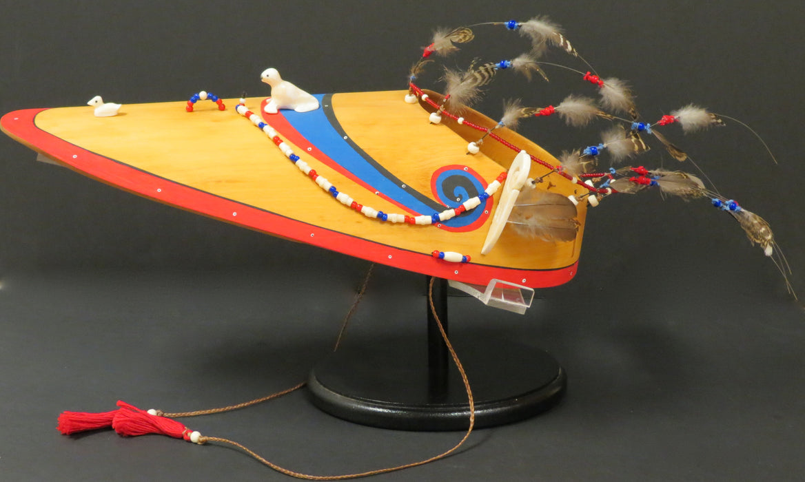 Traditional Aleut Bentwood Visor, by Peter Lind, Jr.