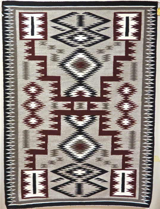 Storm Pattern Navajo Rug, by Vera Francis