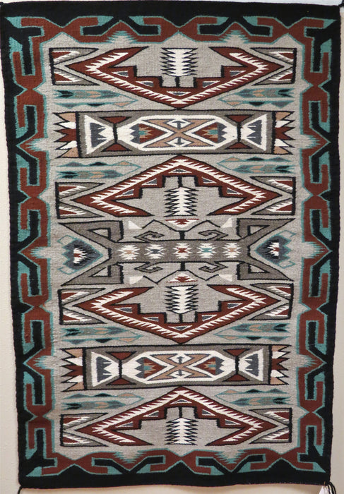 Teec Nos Pos Navajo Rug, by Nellie Bitsui
