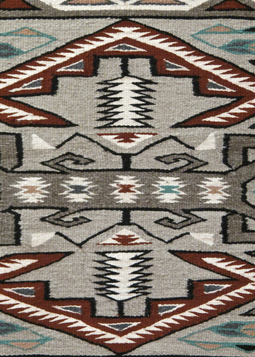 Teec Nos Pos Navajo Rug, by Nellie Bitsui
