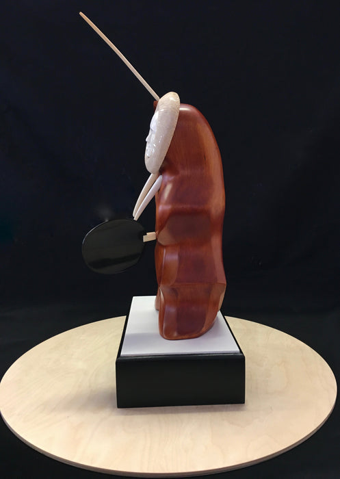 Transforming Walrus Drummer, by Mark Tetpon, Inupiat, Alaska, 2019