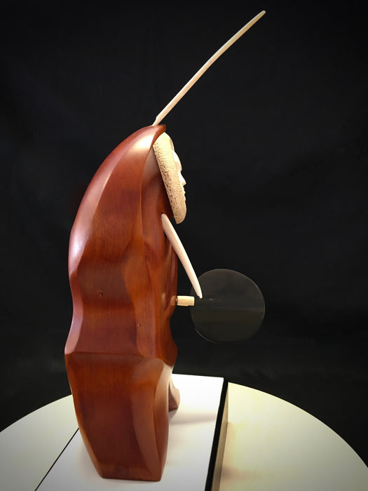 Transforming Walrus Drummer, by Mark Tetpon, Inupiat, Alaska, 2019