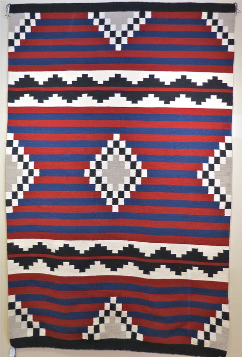 Chief Blanket Style Navajo Rug, by Lucita Tsosie
