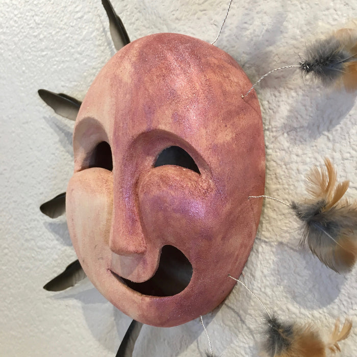 "Holding it In" Yup'ik Mask, by Jennifer Angaiak-Wood
