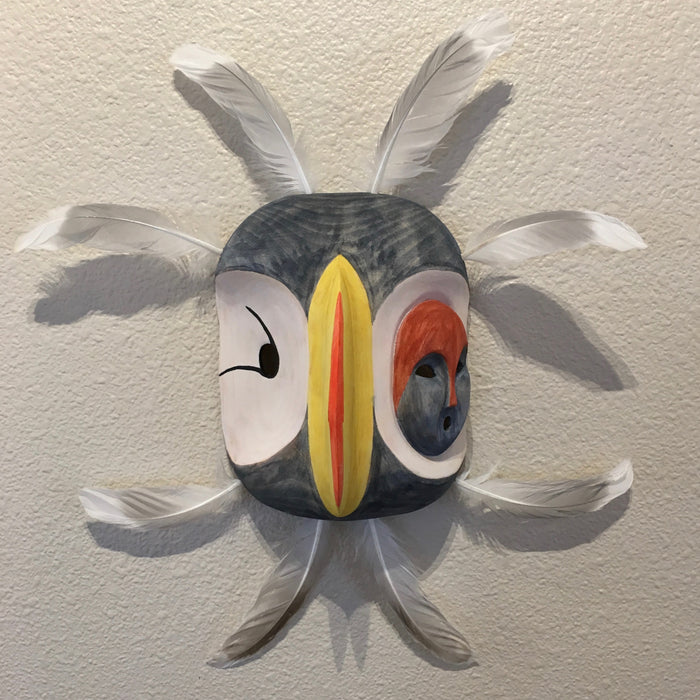 Horned Puffin Spirit Mask, by Jennifer Angaiak-Wood