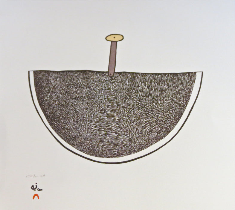 Magic Ulu 2016 Cape Dorset Print, by Ningeokuluk Teevee