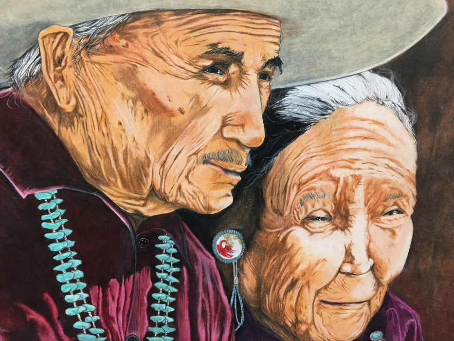 Navajo Elders, by Shawn Kee