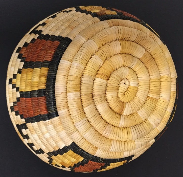 Hopi Polychrome Basket-Bowl, Second Mesa