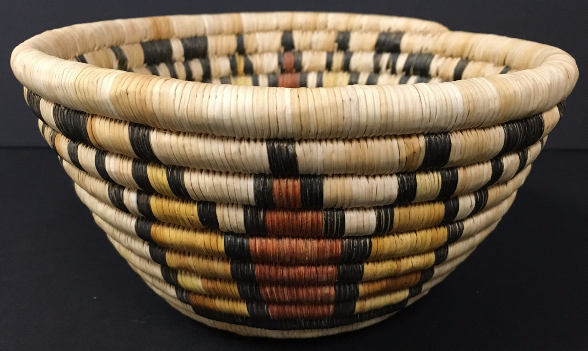 Hopi Polychrome Basket-Bowl, Second Mesa