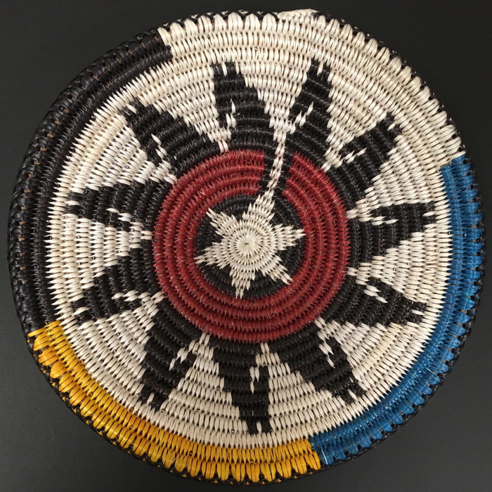 Four Directions Horses Navajo Basket, by Peggy Black