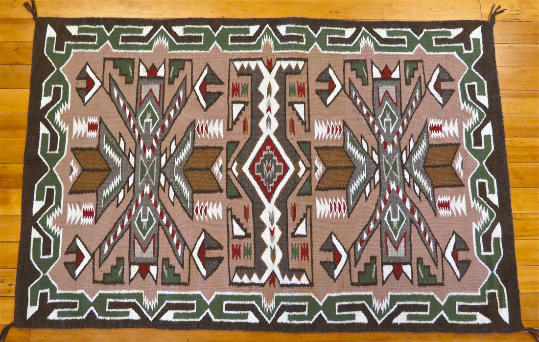 Teec Nos Pos Navajo Rug, by Nellie Bitsui